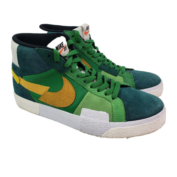 Nike SB Blazer Mid Mens Size 8.5 Mosaic Green Skate Sneaker Shoes DA8854 300 main image 9